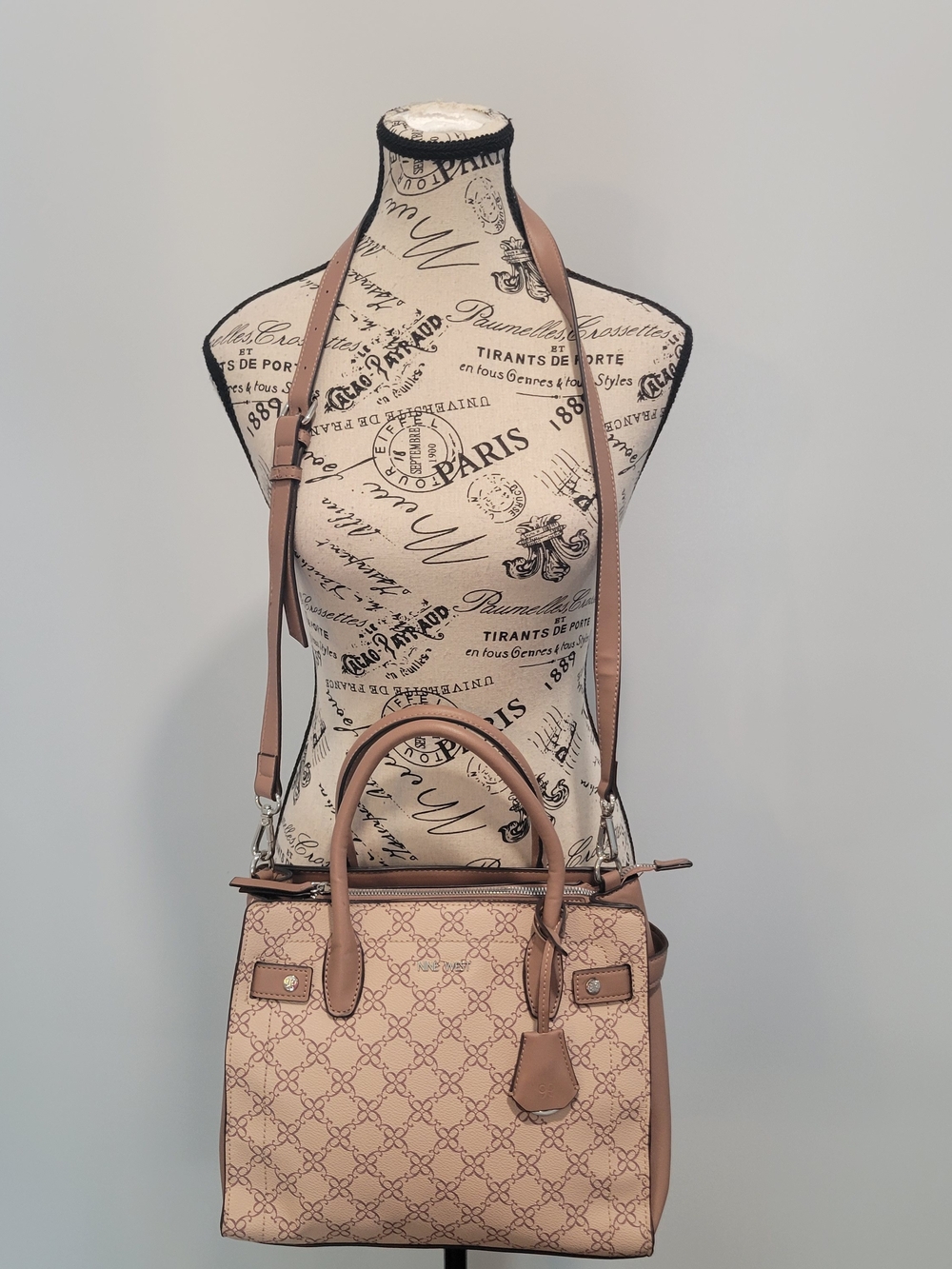 Rose Dust Nine West Bettina Satchel Excellent Condition